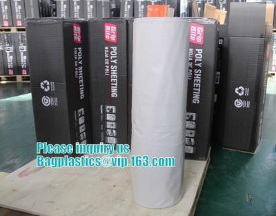 China Clear Plastic wrapping Sheeting roll, Low density polyethylene film plastic sheeting for construction industry, bagease for sale