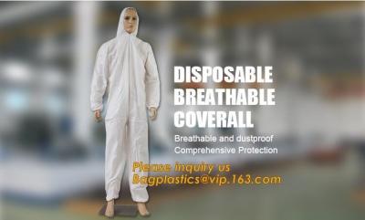 China bata respirable disponible, proveedor de China para el traje no tejido disponible de la bata, cov impermeable al por mayor disponible en venta