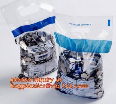 China Plastic Mailing Bags Tamper Evident Security Bank Deposit Proof Security for sale