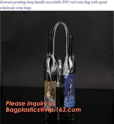 China Freundlicher LANGER GRIFF-RECYCLEBARE PVC-WEIN-TASCHE Eco, FÖRDERMASCHINEN-TASCHE, HANDLICHE TASCHE, GESCHENK-WEIN-TASCHE, FÖRDERUNG, FÖRDERNDES PRODUKT-PA zu verkaufen