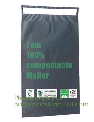 China Mensajero biodegradable durable impermeable respetuoso del medio ambiente Bags del gris/blanco del PLA, mensajero abonable y biodegradable Env del 100% en venta