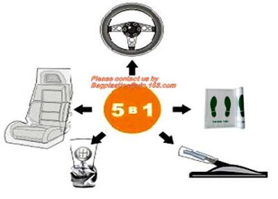 China De Dekkingsstuurwiel Biologisch afbreekbare vriendschappelijke Eco van voetmat nylon plastic car seat Te koop