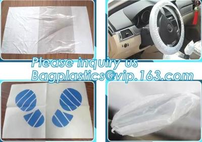 Chine Universel en plastique jetable de housse de siège de voiture, synthétique en cuir synthétique Leat de housse de siège de voiture de chiffons jetables industriels à vendre