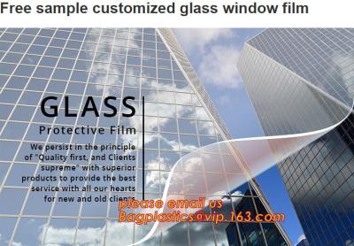 China clear tint window car glass film for Auto Security protective film roll,Ultra clear PET film, acrylic coated pet film, P for sale