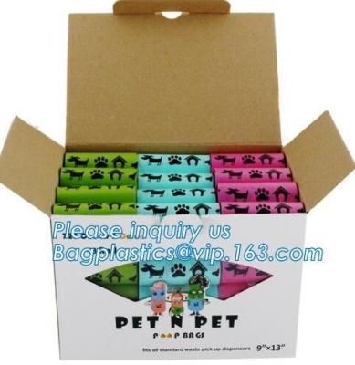 China Scented Eco Friendly Dog Products Mixed Dog Pet Waste Poop Bags Refill Rolls for sale