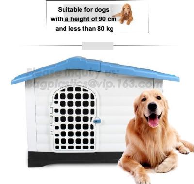 China Casa de perro plástica del estilo europeo de los PP, casa al aire libre del invierno de la prenda impermeable del animal doméstico, perrera del perro, casa de lujo baja del gato del gatito de MOQ, pac en venta