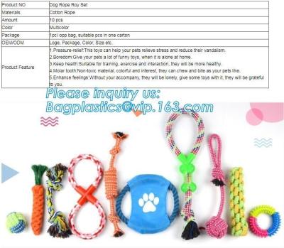 China DOG ACCESSORIES, DOG ROPE ROY SET, COTTON ROPE, DOG BITE, MADE UP NON-TOXIC COTTON, RESISTANCE TO BITE MATERIALS, WHOOBE for sale