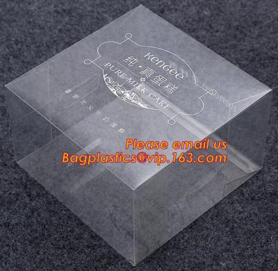 China Soft Crease Folding PVC Clear Plastic Box, Custom Design Clear Plastic Box , PVC Packaging Box , Plastic Packaging Box for sale