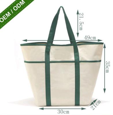 China 8oz de Druk Logo Long Handle Canvas Bag Tote Bag, organische van het katoenen douane gedrukte de zakbagease van de manierdouane totalisatorcanvas pac Te koop