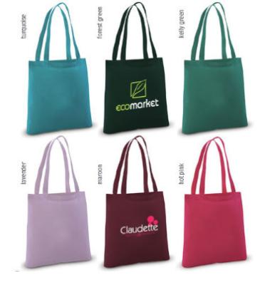 China as sacolas de alta qualidade personalizadas Eco-amigáveis do algodão da propaganda, promoção do saco do algodão da sacola reciclam o algodão orgânico t à venda