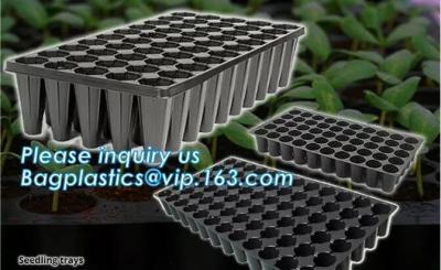 China plastic nursery tray seedling tray have different numbers cups,Plastic Flowers Seedling Hydroponics Nursery Trays, BIO for sale