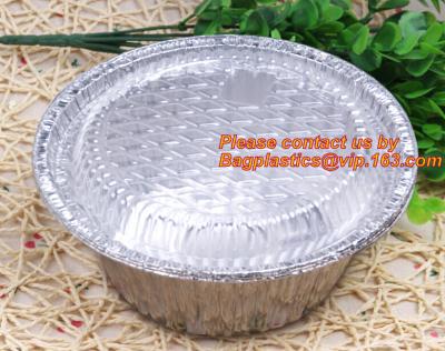 China disposable food packaging aluminum foil container, tray, box Customised food Aluminum Foil, bakery box, bakery container for sale