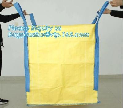 China Type A polypropylene fibc big bag recycle jumbo super big bags 1500 fabric woven bulk fertilizer pe liner pp jumbo bags for sale