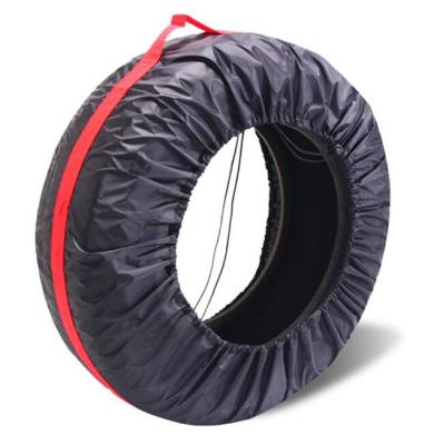 China tyre cover storage bags polyester tire bag for car,Diameter Foldable Spare Waterproof Tire Covers Protection bag for sale