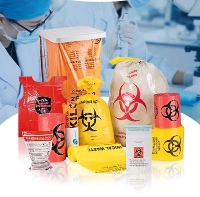 China Biodegradable Autoclavable Biohazard Bags Biological Hazard Polythene Material for sale