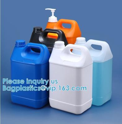 China 250ml 500ml 1000ml 1 Litre Gallon Plastic PET Storage Container HDPE Chemical Use F Style Jugs Bottle for sale