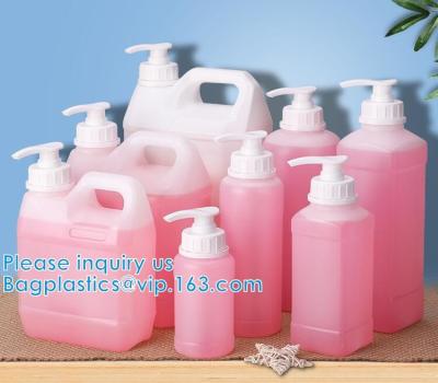 Cina Contenitore di plastica della brocca del quadrato, maniglia di plastica di Juice Bottle Milk Bottle With del grande HDPE di gallone per l'acqua delle bevande in vendita