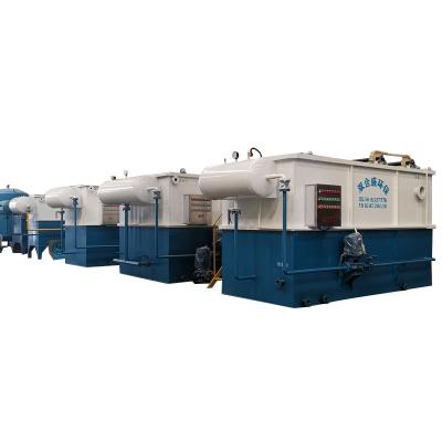 China High Hydraulic Head With Skimmer Slaughter Factory Food Leather Industry Sewage Disposal Horizontal Air Flotation Dissolved Machine for sale