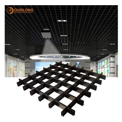 Chine Plafond faux de grille de pièce en t en métal en aluminium ouvert de cellules de suspension pour construire la décoration de plafond de mur intérieur à vendre