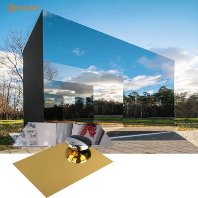 China Commercial Buildings Decorative Wall Panels 5.0mm Mirror Aluminum Cladding Panels Novel Style for sale