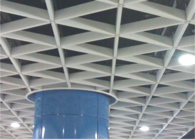 China suspended decorative Metal Grid Ceiling aluminum Triangle For stadiums / subway for sale