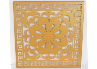 China Mortar resistant Aluminum Wall Panels / Art Flowers Carved Decoration Panel for sale