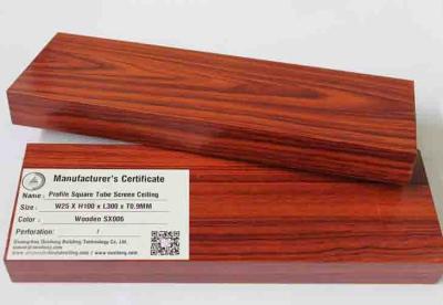 China Techo de aluminio del bafle del buen efecto elegante/los paneles de techo de madera en venta