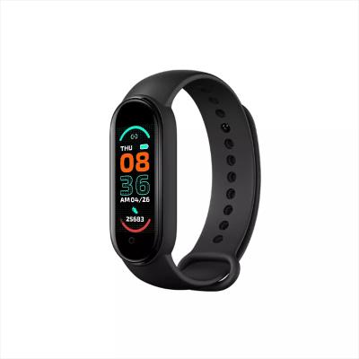 China Heart Health Rate Monitor Smart Watch Band Cheap Fitness Tracker Heart Health Smartwatch Factory Touch Screen Factory Sport M6 Wristband Android for sale