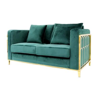 China Home Furniture Nordic Modern Navy European Green Velvet Soft Living Room Sofa Couch for sale