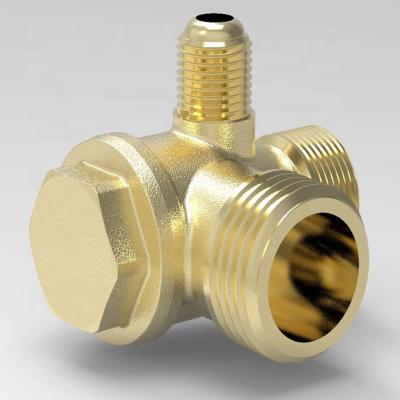 China 1/2*3/8*1/8 direct drive general air compressor check valve for sale