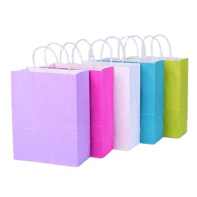 China Wholesale Cheap Gift Packaging Price Paper Bags Hand Length Handle Sealing Paper Bag Custom Logo Printed Tissue Kraft Eco-Friendly Paper Bags for sale