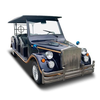 China Customized royal color vintage car 11 seats electric classic car for private estate reception AH-RR11 for sale