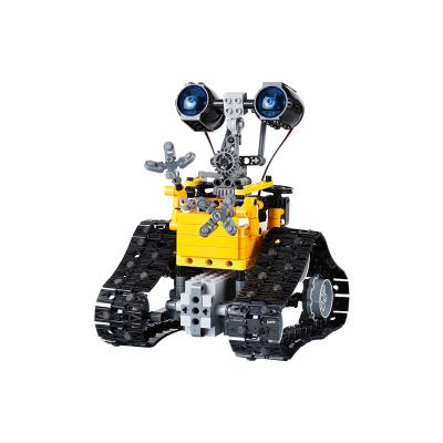 China 2022 Hot Selling High Tech WALL-E Robot Kids Battery Operated Puzzle Building Block Toy Model Robots For Kids Gift for sale