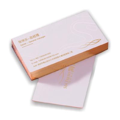 China Luxury high quality custom thick paper debossed gold edge business card display etc color printing. for the greeting for sale