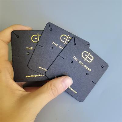 China Luxury Jewelry Fashion Custom Logo The Earring Card Jewelry Hang Tags For Jewelry for sale