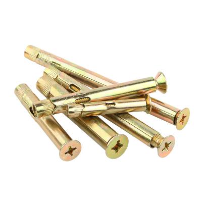 China Building Construction Low Price Yellow Galvanized Expansion Screw Anchor Concrete Bolts for sale