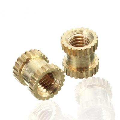 China High Precision Electronic CNC Machining Insert Brass Nuts For Electronics for sale