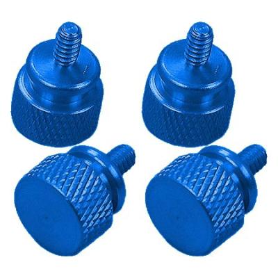 China High Precision CNC Computer Screws Diamond Knurled Color Aluminum Thumb Screws for sale