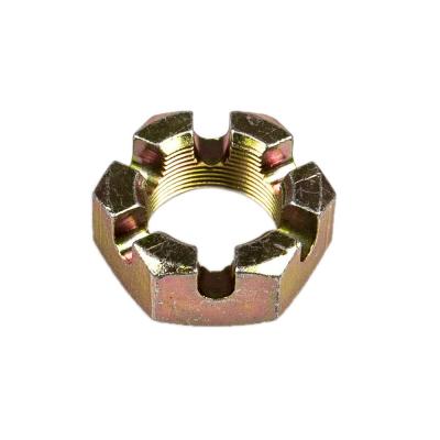 China Galvanized DIN937 Heavy Industry M20 Big Castle Nut Hex Slotted Nut For Auto Parts for sale