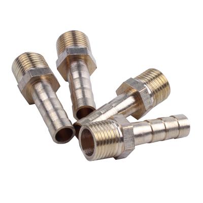 China Hose Tail Threaded Connectors High Quality Stainless Steel Brass Hose Tail Threaded Connectors for sale