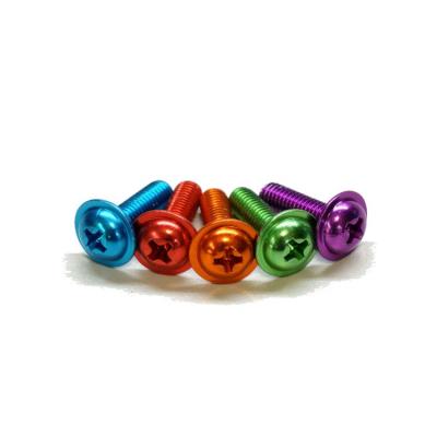 China Custom Metric Main Color Pinball Screw China Plug Anodized Aluminum Screw more than 10 colors for choice for sale