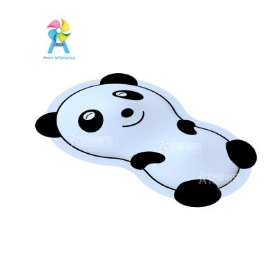 China Amusement Park PVDF Material Inflatable Jumping Cloud Panda Jumping Pillow White for sale