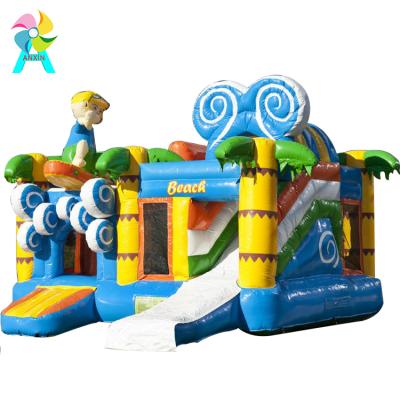 China PVC Customized Inflatable Combo Beach Jumper Inflatable Bouncer Inflatable Castle for sale