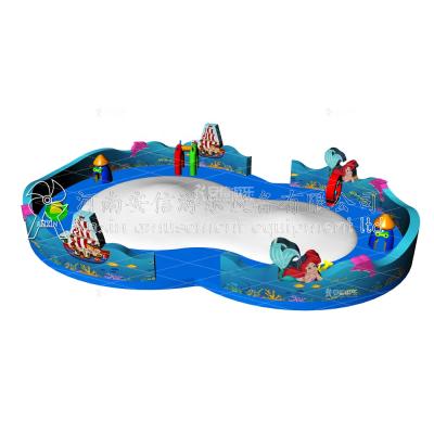 China PVC Ocean Theme Air Trampoline For Kids Inflatable Soft Mountain Inflatable King Of The Mountain for sale