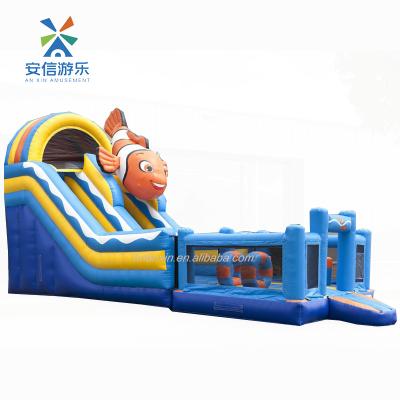 China Good Quality PVC China Factory Price Outdoor Inflatable Dry Slide For Playground for sale