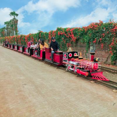 China 2020 hot selling children's playground amusement park track train electric train for sale 190x72x100cm for sale