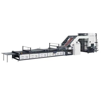 China machinery & GFMH-1300 Material High Speed ​​Semi Automatic 5ply Flute Servo Laminator Laminating Machine for sale