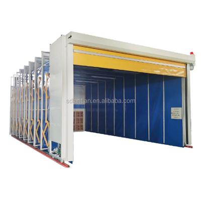 China Mobile Telescopic Paint Booth PVC Spray Booth Mobile Telescopic Inflatable Waterproof Paint Booth for sale