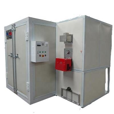 China Factory LPG/Gas Electrostatic Powder Coating Oven For Sale With Rail System for sale