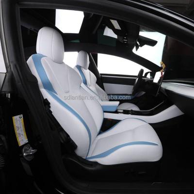 China Water Proof And Wear Resistant Auto Seat Covers Car Modification Accessories Custom Made For Tesla Model 3 Y Model X Model for sale